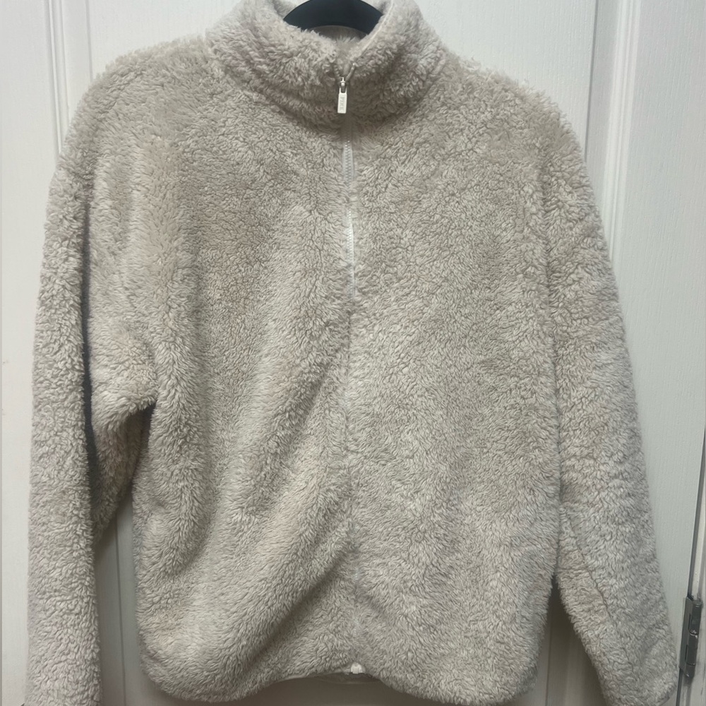 PINK Victoria's Secret Cream Fleece Jacket